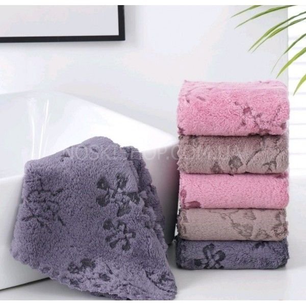 Рушник 80129-c кухонний мікрофібра-травка, р. 70*35 -уп. 12 шт -(однотонне + різні квіточки -кухня 70*35)