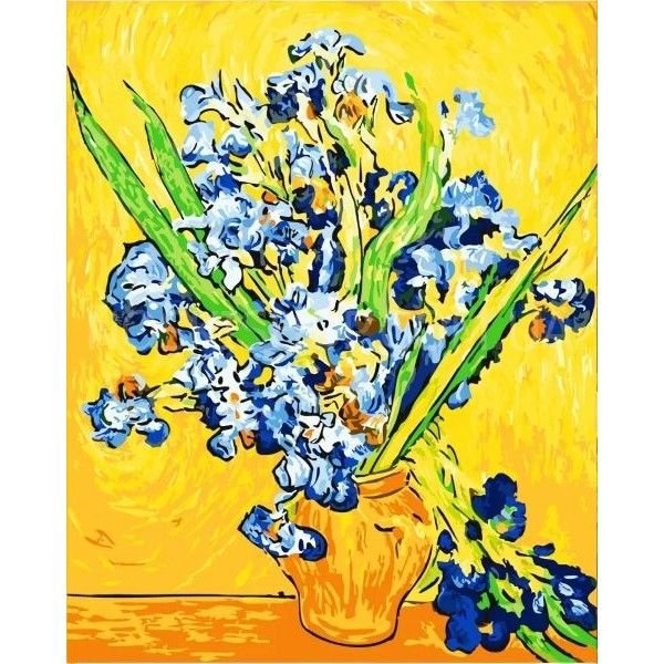 Картина за номерами 40х50 (40108) "Іриси"
