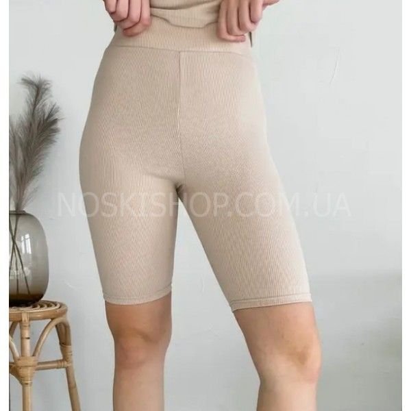 Треки/велосипедки "KOLO" 042-777 рубчик /бежеві, р. s-(44-46), m-(46-48), l-(48-50), хl-(50-52), 2хl-(52-54) -уп. 1 шт -(бежеві)