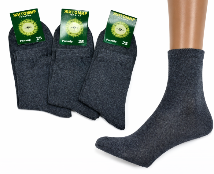 Шкарпетки Житомир "П.П.Гроза Х/Б" 251-2 х/б-гладь бавовняні чоловічі, р. 29, 31 -(Х/Б -джинс -уп. 12 шт)
