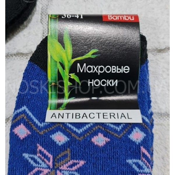 Шкарпетки житомир "КОІ МАХРОВІ" 5051-2 махрові жін, р. 36-41 -випадкове асорті - (під резинкою олень між хвилястих ліній з ромбиками -махра)