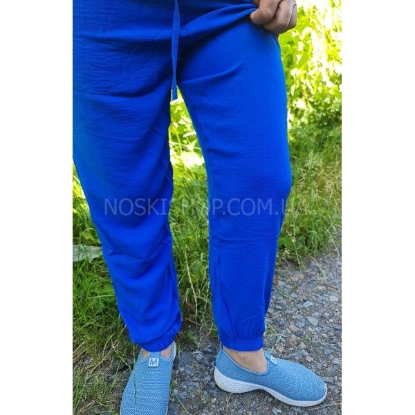 Прогулянкові штани "KENALIN" 9802-2-о з легкої тканини, верх на резинці, низ на манжеті + з боків кишені, р. 3xl-(44-46) -(вишневі)