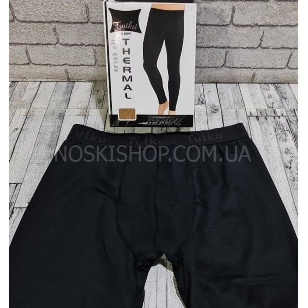 Термолосини в коробці Турція "Tutku" 0128-1 кальсони чоловічі р. M-(44-46)  -(чорні /лосини)