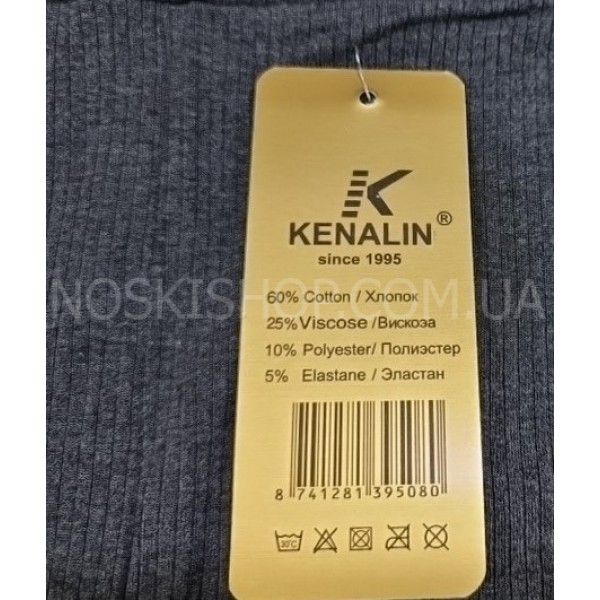 Лосины "KENALIN" 9634 /9630-11-о в рубчик cotton /viscose, р. S/m-(46-50) -(серый микс -без выбора!!!)