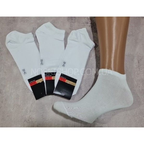 Шкарпетки Житомир "Krokus" 126-2 cotton-стрейч чоловічі "короткі -бавовна", р. 39-42, 42-45 -(Білі -короткі стрейч /cotton)