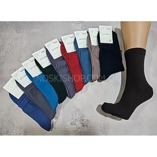 Шкарпетки Житомир "Master" 195-4 бавовна-стрейч жіночі ("еліт/фою" -середні -темні) р. 23-25 -випадкове асорті -уп. 12 шт