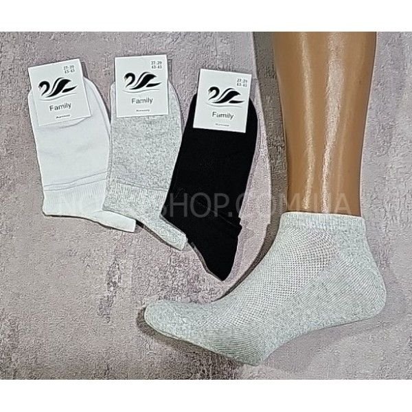 Шкарпетки Житомир "Limerence" 04-048 сітка чоловічі "короткі-сіточка", р. 41-45 -(сіточка -асорті /короткі -однотонні -чол.) -уп. 12 шт