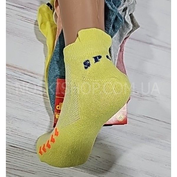 Шкарпетки Житомир "Преміум" 05-6 сітка жіночі, р. 23-25 -асорті -(сіточка -кольорові з язичок позаду +збоку сердечка +ззаду напис sport)