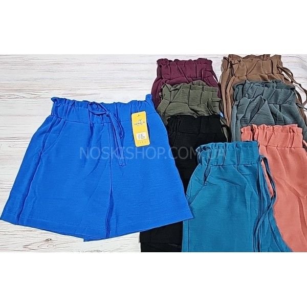 Шорти "Kenalin" 401-1 з легкого шовковистого стрейча +з боків кишені, р. М/L-(40-42), L/XL-(42-44) -уп. 1 шт