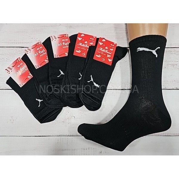 Шкарпетки "Спорт" Гр-737 стрейч чоловічі /Тенніс, р. 40-45 -(чорні -Тенніс чол.)