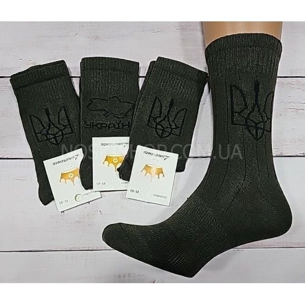 Шкарпетки Житомир "Limerence" 163 стрейч чоловічі, р. 41-45 -(Хакі -Високі +"Три моделі" в упаковці -стрейч) -уп. 12 шт.