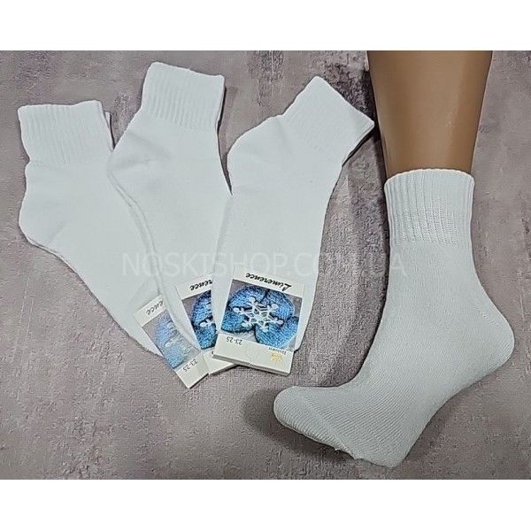 Шкарпетки житомир "LIMERENCE" 3850-11 махрові жіночі, р. 36-40 -(середня широка резинка -білі -махра)