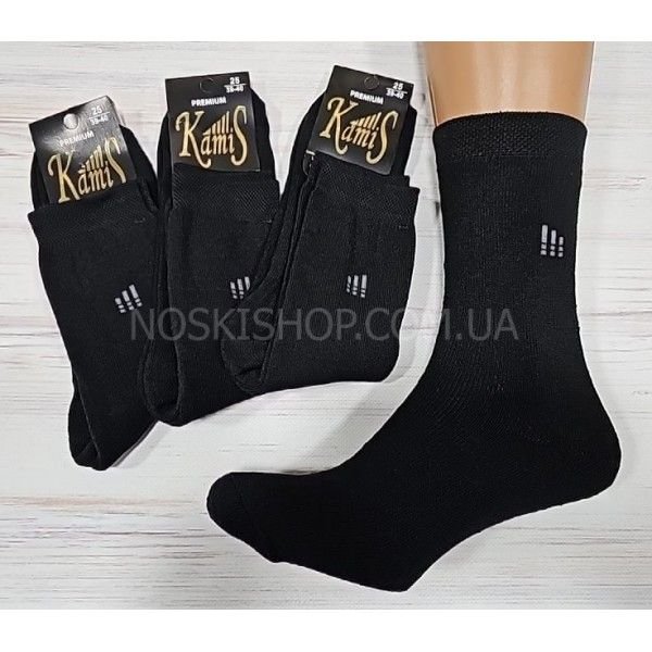 Шкарпетки "KamiS" 0940 махрові чоловічі "Класика-махра", р. 25, 27, 29, 31 -(Махра -чорні) -уп. 10 шт.