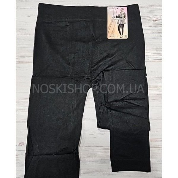 Лосини "JUJUBE" 822++ безшовні на байці, низ на манжеті р. 4хl/6xl-(50-54) -(чорні)