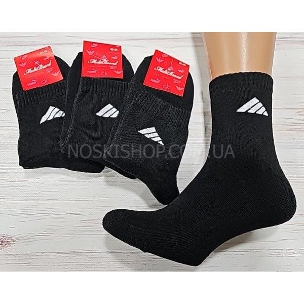 Шкарпетки "СПОРТ" гр-0015 махра чол. Р. 40-45 -(чорні)