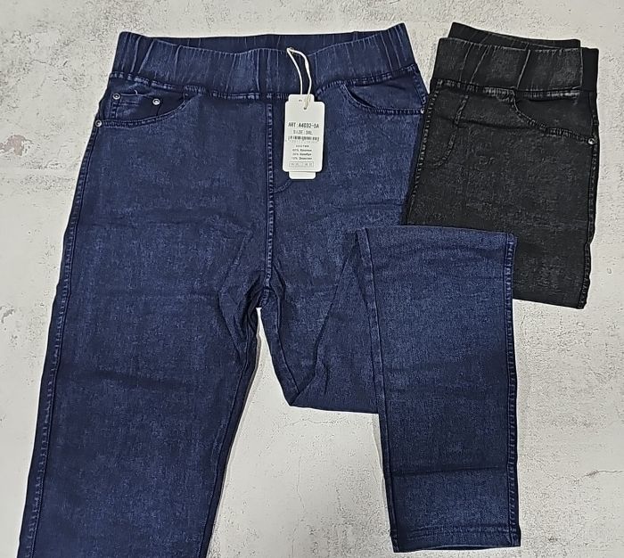 Джеггінси "ЛАСТОЧКА" 4032-5 джинси стрейч +спереду та ззаду кишені, р. 3XL-(46-48) -(чорні)