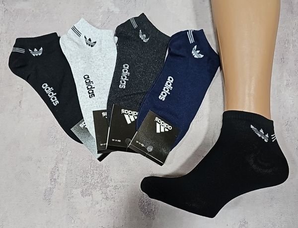 Шкарпетки "Спорт значок" ЗК-101-15 стрейч чоловічі, р. 41-45 -(асорті -короткі) -уп. 12 шт