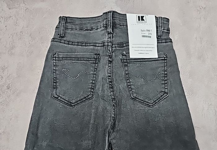 Джеггінси "KENALIN" 9540-7 джинси-стрейч, спереду і ззаду кишені, р. 25-(38-40) -(сірі)