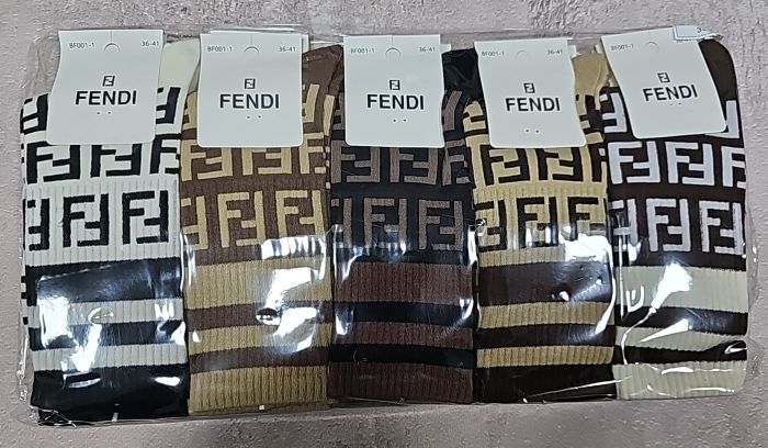 Шкарпетки "Корона /FЕN..I" BF001-1 стрейч /cotton жіночі, р. 36-41 - асорті - (Теніс / кавовий мікс +на високій гумці в рубчик широкі смужки +букви FF по всій шкарпетці) - уп. 10 шт