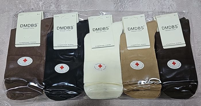 Шкарпетки "DMDBS" 2310 стрейч /cotton жіночі, р. 36-41 -асорті -(високі однотонні /кавовий мікс з ослабленою широкою гумкою) -уп. 10 шт