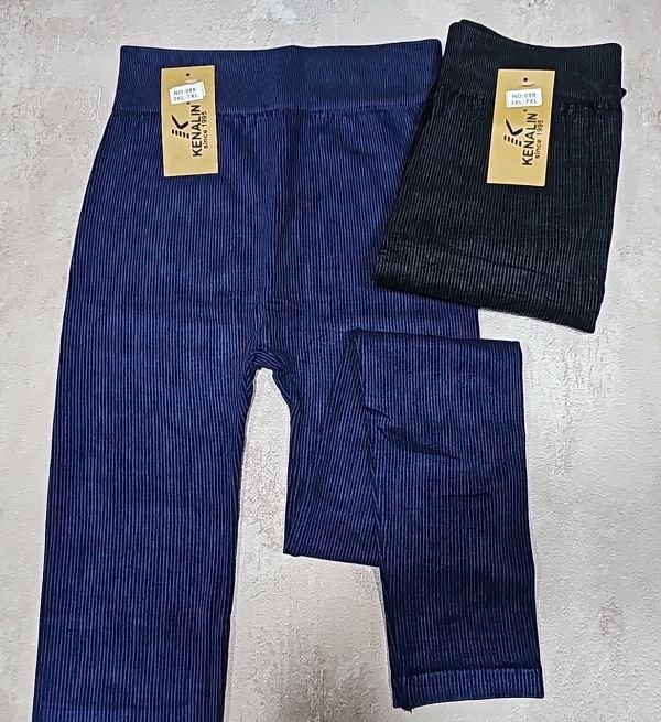 Лосини "Kenalin" NO:099 безшовні еластичні в рубчик, р. 4ХL/8XL-(46-50)