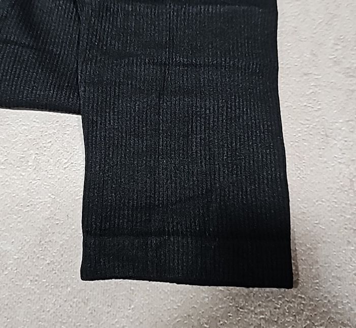 Лосини "Kenalin" NO:091-2 безшовні дрібний рубчик із широким поясом cotton +polyester, р. 4ХL/8XL-(48-54) -(чорні)