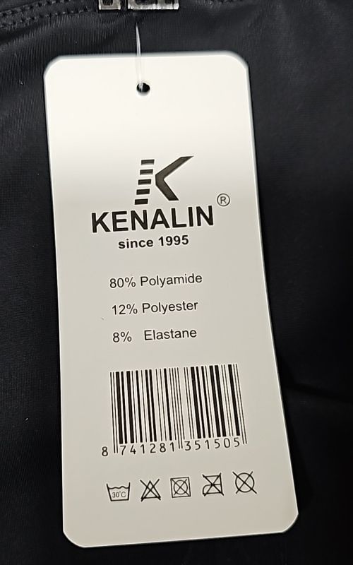 Лосини "Kenalin" 9506 з еластичної тканини біфлекс, р. S/M-(46-48) -(чорні)