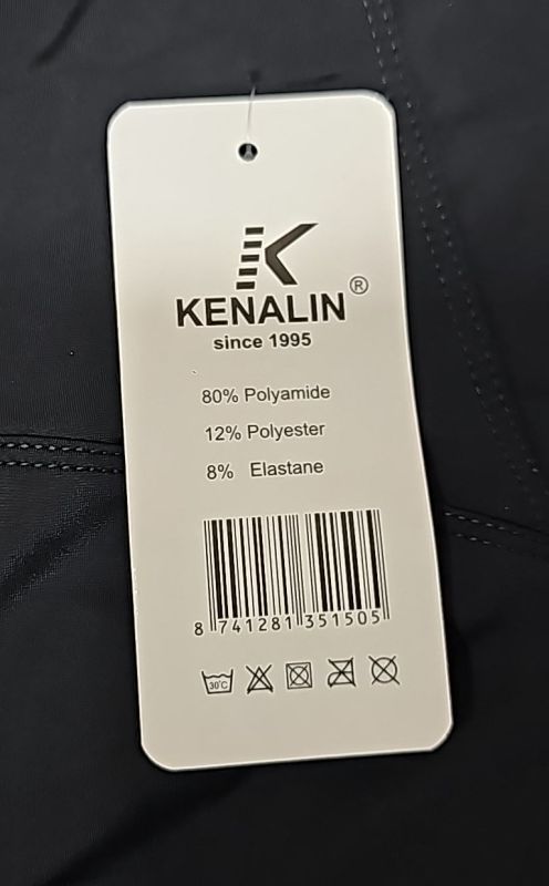 Лосини "Kenalin" 9507 з еластичної тканини біфлекс +широкий пояс, р. S/M-(46-48), M/L-(48-50), L/XL-(50-52), XL/2XL-(52-54) -(чорні)