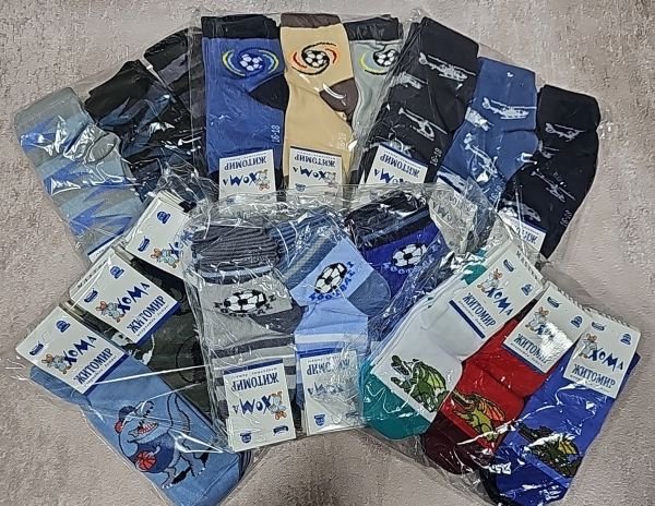 Шкарпетки Житомир "Хома Master" 829-4 дитячі стрейч-бавовна на розмір за довжиною стопи: 16-18 -(ХЛОПЧИК -стрейч 4/5 років -випадкове асорті без вибору) -уп. 12 шт