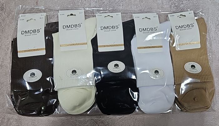 Шкарпетки "DMDBS" В2320 стрейч /cotton жіночі, р. 36-41 -асорті -(однотонні /кавовий мікс +гумка в рубчик) -уп. 10 шт