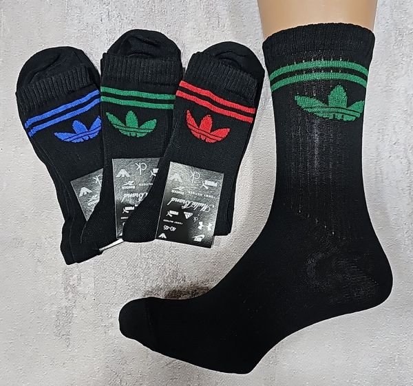 Шкарпетки "Спорт" Гр-733 стрейч чоловічі /Тенніс, р. 40-45 -(чорні -Тенніс чол.)