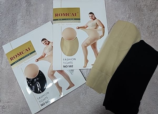 Колготки "Romcai" NO:502 капронові 20 den які не пускають стрілок, р. S/M-(40-46 /2 шва) -(тілесні) -в уп. 1 шт