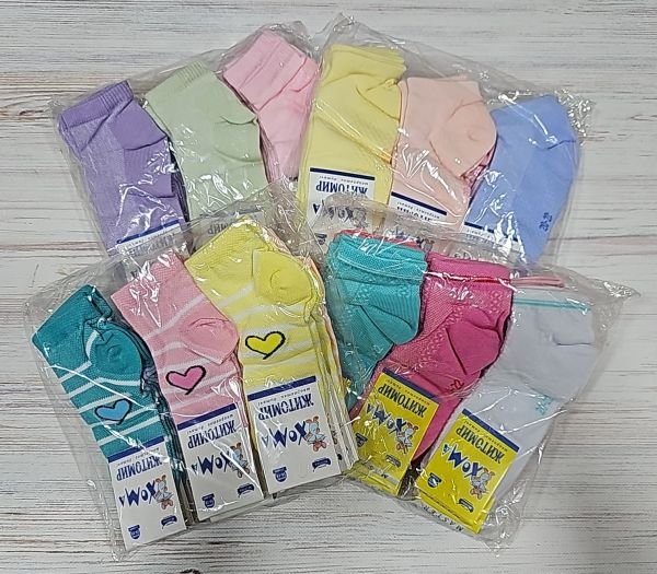 Шкарпетки дитячі Житомир "ХОМА-Master" SD40-54 сіточка на розмір за довжиною стопи: р. 18-20 см -(сітка -дівчинка /випадкове асорті без вибору!)