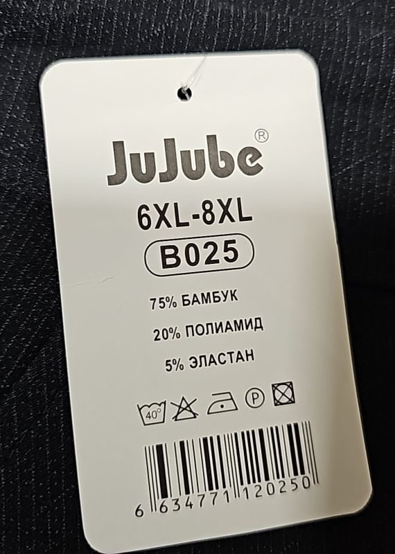Лосини брючні "Jujubt" B-025 спереду з мікс декором на кишенях, р. 2XL/4XL-(46-48), 4XL/6XL-(48-50), 6XL/8XL-(50-52) -(меланжеві з дрібним візерунком -без вибору!)