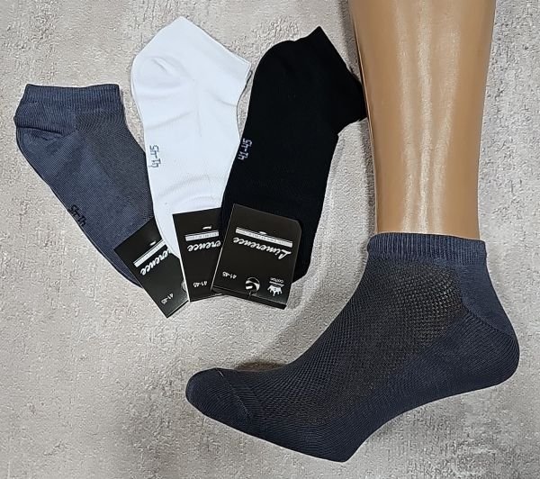 Шкарпетки Житомир "Limerence LUX" 07-860 сітка-cotton чоловічі -(Узбецька бавовна), р. 41-45 -(сіточка -асорті -короткі -LUX -чол.) -уп. 12 шт