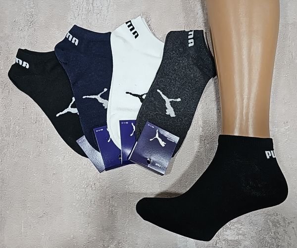 Шкарпетки "Спорт значок" ЗК-101-14 стрейч чоловічі, р. 41-45 -(асорті -короткі) -уп. 12 шт