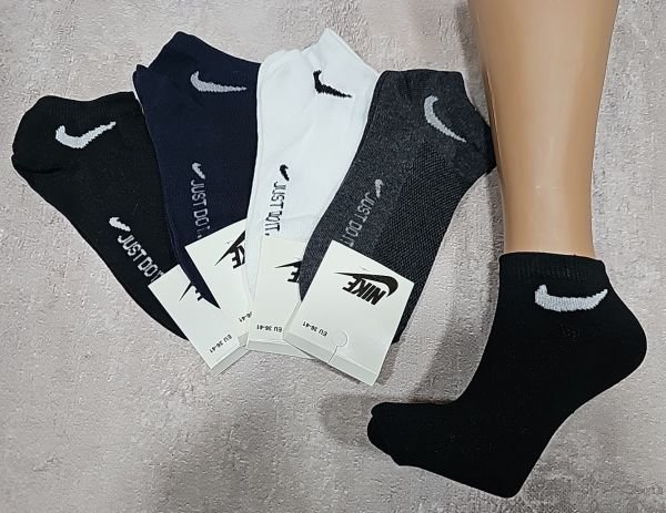 Шкарпетки Турція "Спорт значок" ЗЛ-104-02 сітка універсальні р. 36-41 -(Сітка /асорті -короткі) -уп. 12 шт