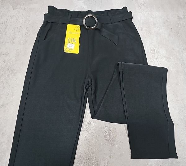 Лосини брючні "Золото" 790-5 верх на резинці +спереду кишені, р. 2XL-(42-46) -(чорні)