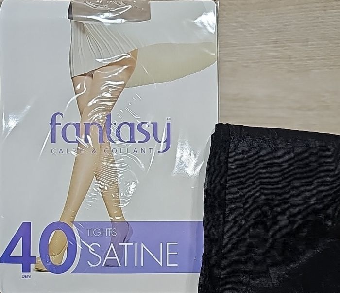 Колготки капронові fantasy "SATINE" 40 ден з шортиками, р. 2, 3, 4, 5, 6 -(чорні)