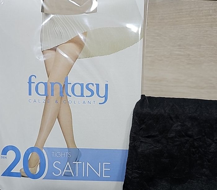 Колготки капронові fantasy "SATINE" 20 ден з шортиками, р. 2, 3, 4, 5, 6 -(чорні)