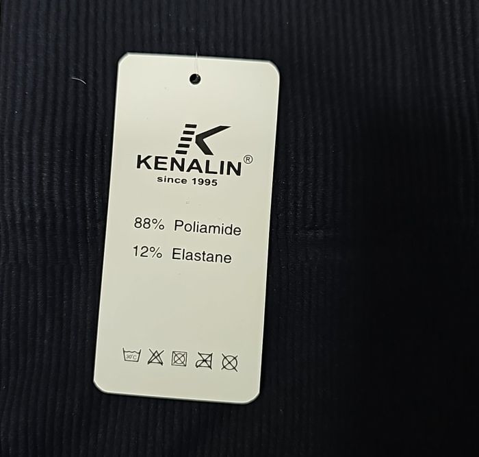 Лосини "Kenalin" 0920 безшовні в рубчик, р. L/4XL-(46-50) -(чорні)