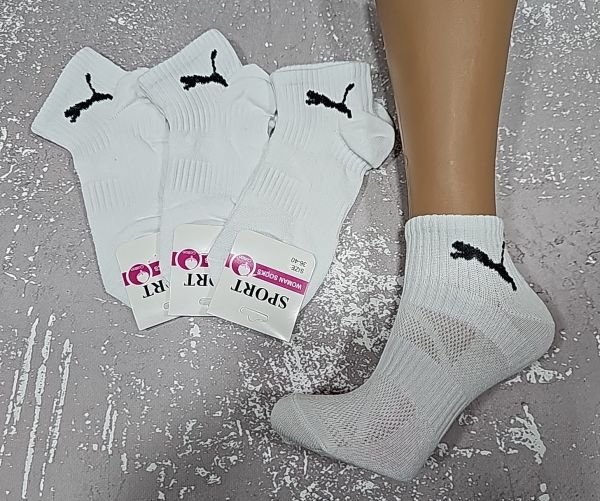 Шкарпетки "SPORT значок" 700-SP сіточка жіночі, р. 36-40/ (35-39) -(Білі -середні /сіточка -уп. 10 шт)