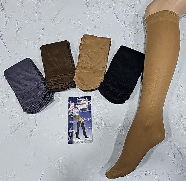 Гольфи "LADY SABINA" 60 ден mikrofibra -(№107-77 /темно-синя етикетка) -уп. 10 пар -(чорні, кавові)