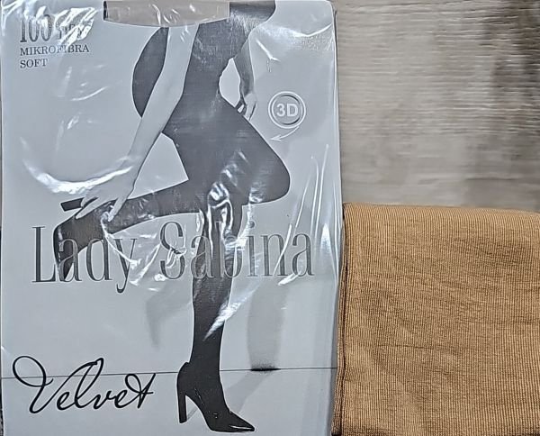 Колготки lady sabina 100 ден velvet "МІКРОФІБРА СОФТ Р. 2, 3 -(Бежеві -VELVET)