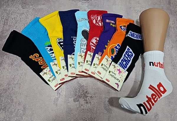 Шкарпетки "Kardesler" KS-007-70 стрейч жіночі, р. 36-40 -асорті -(Середні /з гумкою в рубчик +мікс солодких назв) -уп. 10 шт