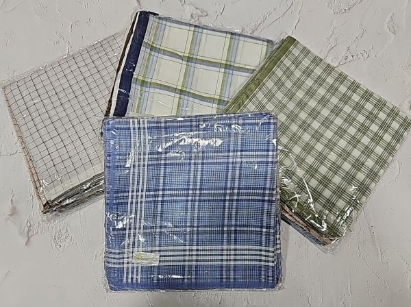 Носова хустка чоловіча "ALFREDO..." 322-50 cotton, р. 40*40 -уп. 12шт -(в упаковці мікс кольорів)