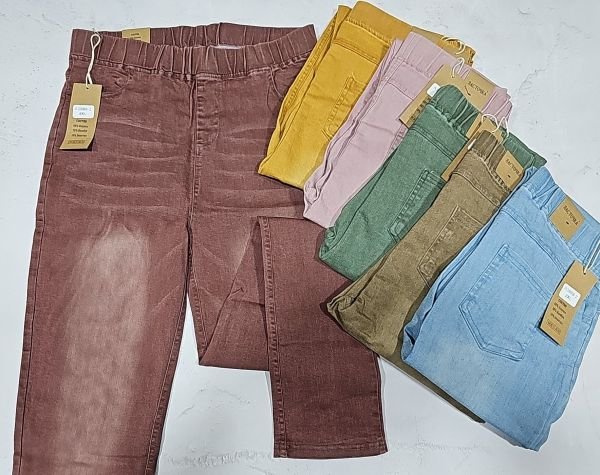 Джинси "Ласточка" 3009-2 стрейч котон +спереду та ззаду кишені, пояс на резинці, р. 3XL-(46-48), 4XL-(48-50), 5XL-(50-52) -уп. 1 шт