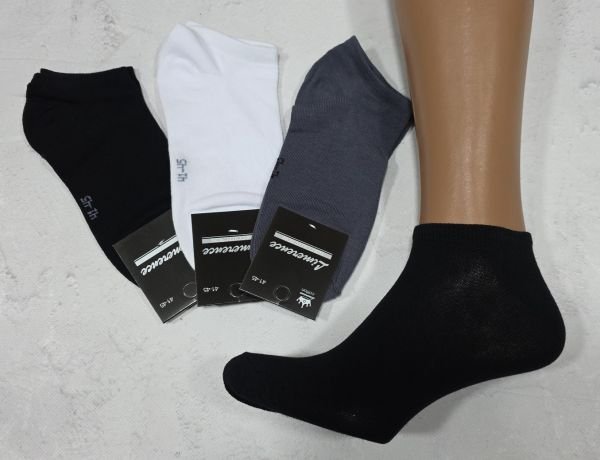 Шкарпетки Житомир "Limerence LUX" 887-53 cotton-стрейч чоловічі -(узбецька бавовна), р. 41-45 -(сірі, білі, чорні -короткі -LUX -чол.) -уп. 12 шт.
