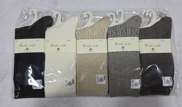 Шкарпетки "Coalo socks" ВК-7651 кашемір /термо жіночі, р. 36-41 -асорті -(Однотонні з рельєфним візерунком з косичок та широким рубчиком +широка гумка в тонкий рубчик) -уп. 10 шт