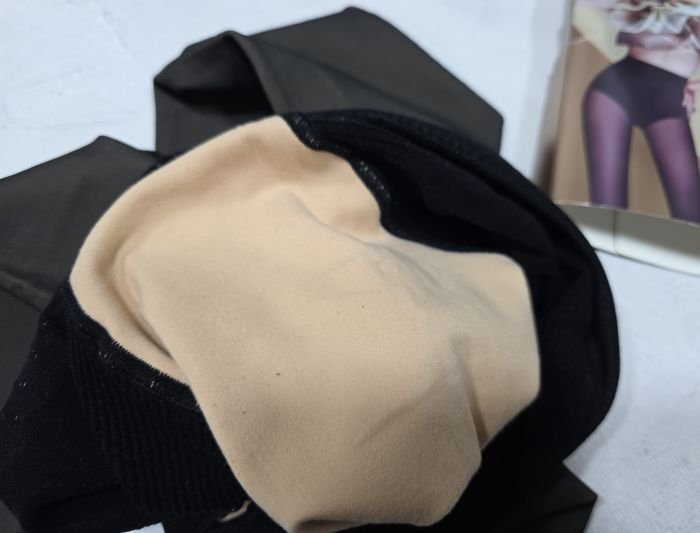 Колготки "Корона" KW-2016-3 -(42-48) на флісі з імітацією капронових та з ефектом голих ніжок +зверху підтримуючі трусики з ефектом push-up -уп. 1 шт